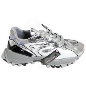 CL'JD silver sneakers