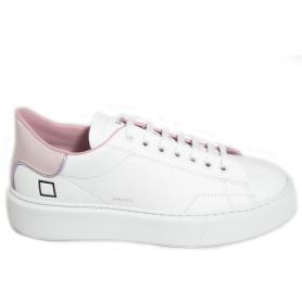 D . A . T . E . white-pink sneakers