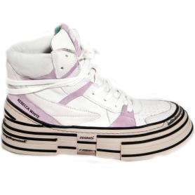 REBECCA WHITE white-pink sneakers