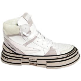 REBECCA WHITE white-yellow sneakers