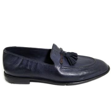 LEMARGO blue moccasin shoe