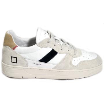 D . A . T . E . white-beige sneakers for men